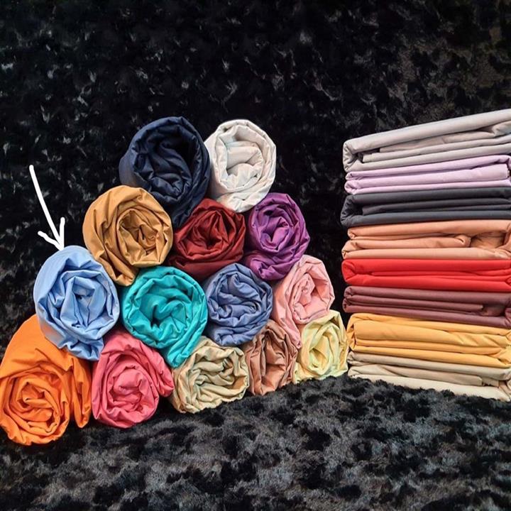 ست کاور لحاف دونفره 4 تکه ساده آبی  Simple Blue رانفرس
